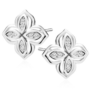 Cercei argint cu pietre DiAmanti Z1550E-DIA